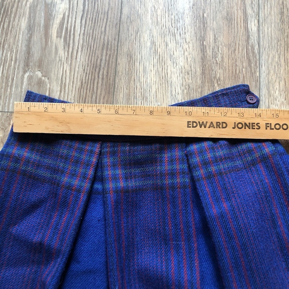 Vintage Jack Winter Women’s Size 12 Wool Plaid Pleated Skirt Tartan Midi - Picture 5 of 6